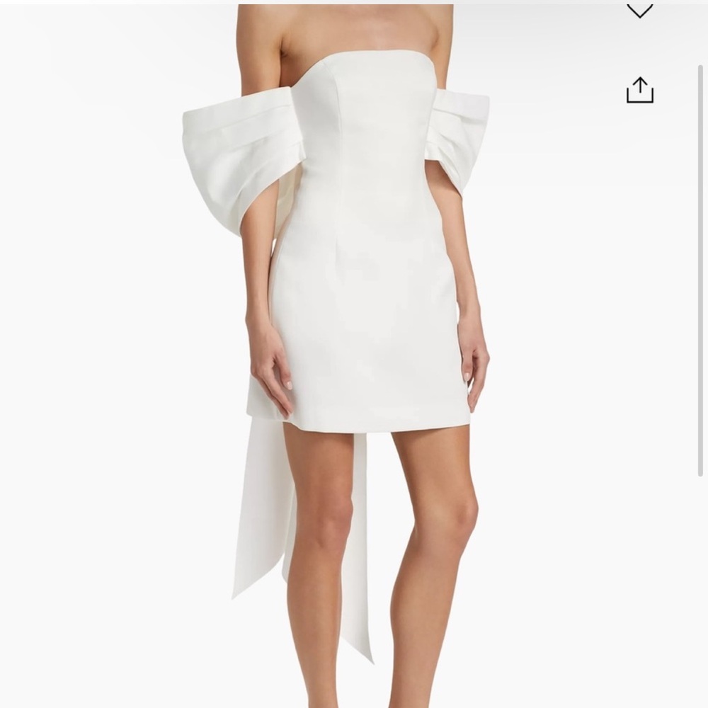 Elliatt White Off-Shoulder Mini Dress